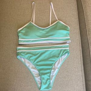 2 Piece Mint Green Bikini Set Size XL